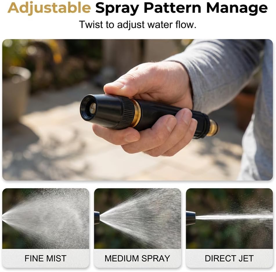 Premium Home High-Pressure Water Gun with 3 Adjustable Spray Patterns